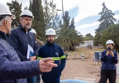 Ulpiano Suarez supervisó las obras que optimizarán el suministro de agua en La Favorita